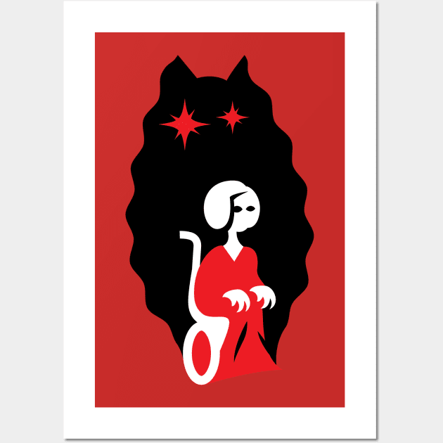 Femmes of Fright - Auntie Wall Art by evilgoods